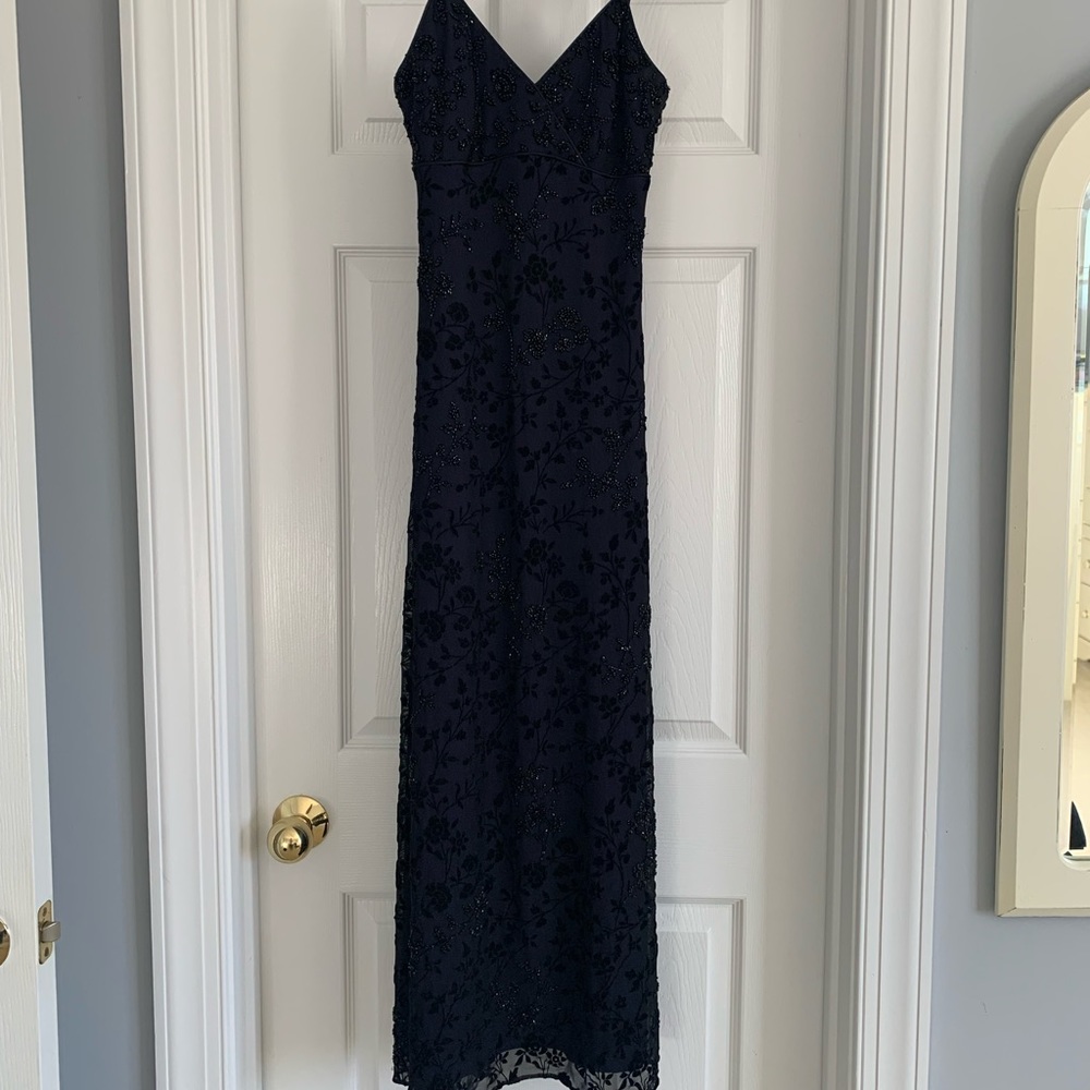 Rimini Gown purple beaded and velvet